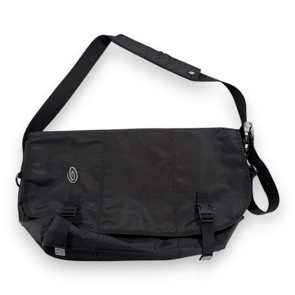 Timbuk2 Messenger Bag Large Black Nylon Crossbody Commuter Cycling Laptop Strap